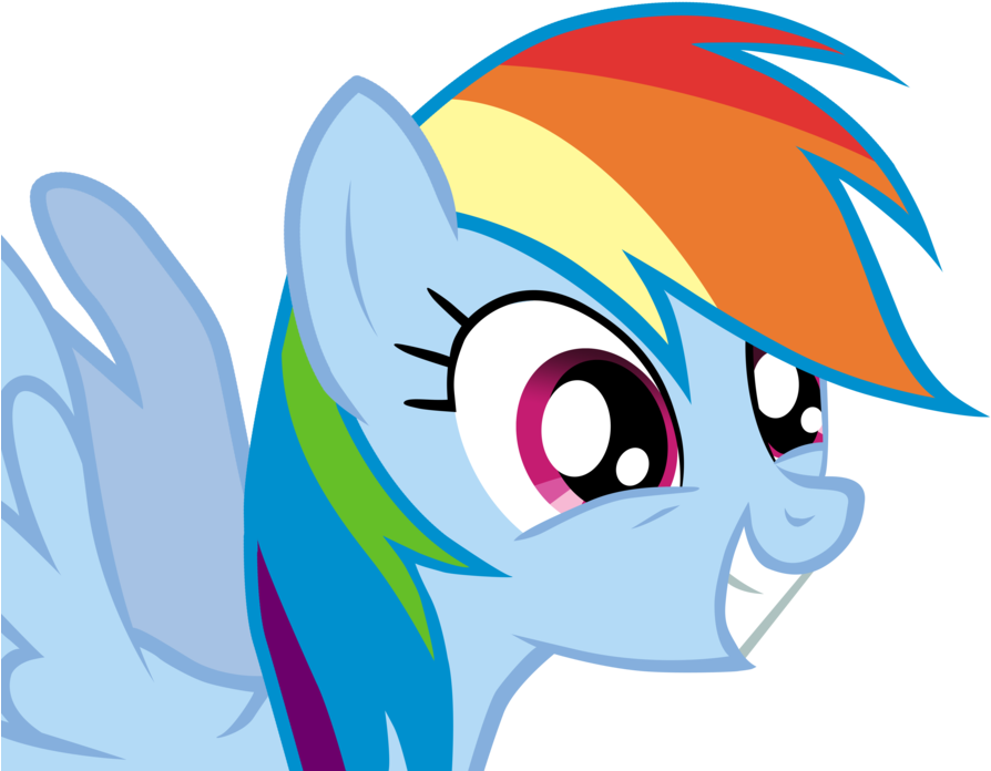 Grin Clipart Yay - Rainbow Dash Oh My Gosh Gif (900x700)