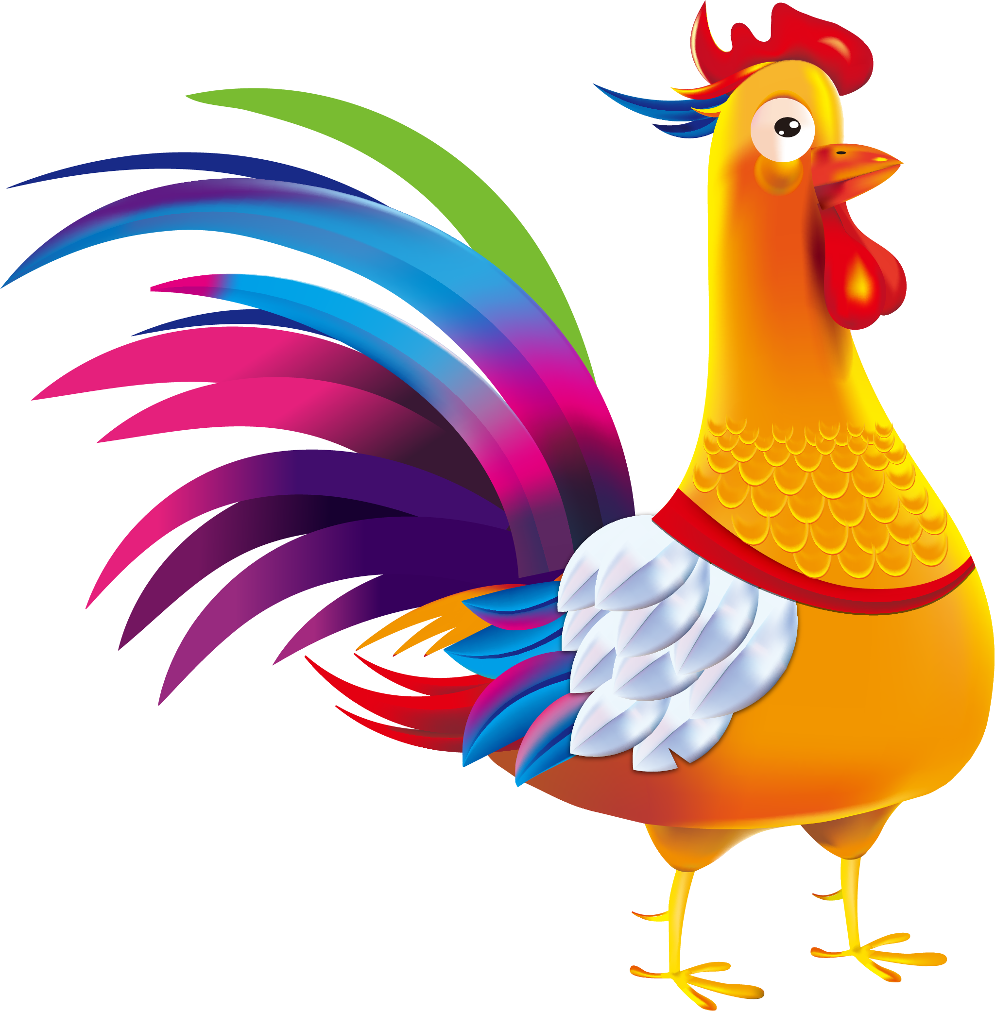 Rooster Chicken Clip Art - Chicken (2048x2082)