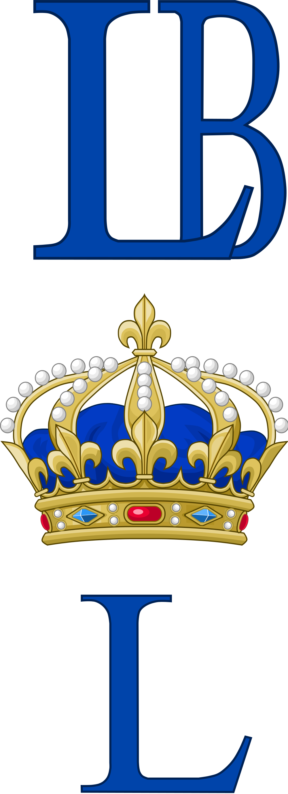 Royal Monogram Of King Louis Xiv Of France - Flag: A Proposed Flag Of France (1000x2757)