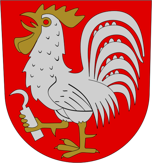 -the Communist Rooster Of Laitila - Laitila Vaakuna (500x535)
