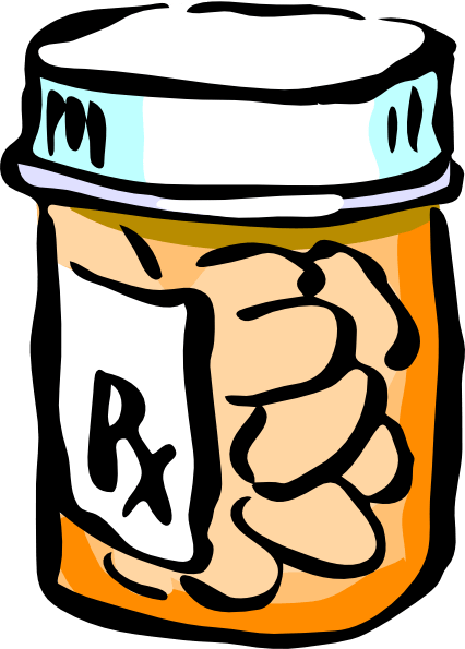 Cute Pill Bottle Clipart - Medicine Bottle Clip Art (426x595)