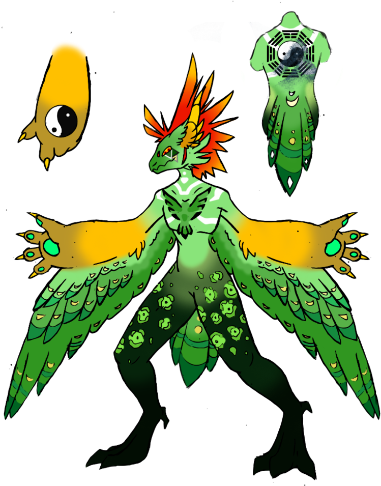 Meet Feng Yuhuang, Or The Phoenix Jade Emperor - Cartoon (819x975)