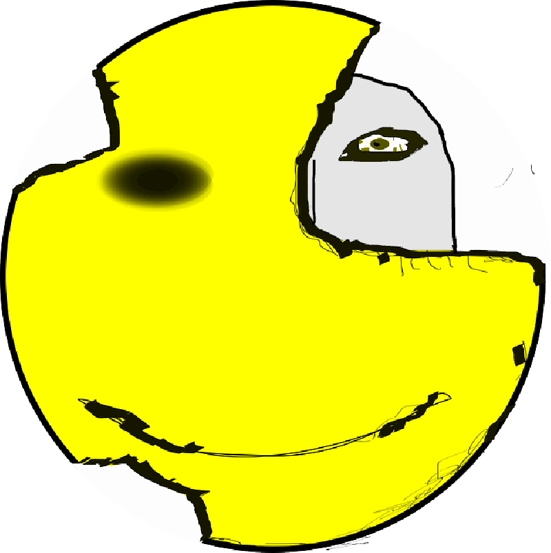 Character, Hide, Smiley, Sick, Hidden, Personality - Circle (800x803)