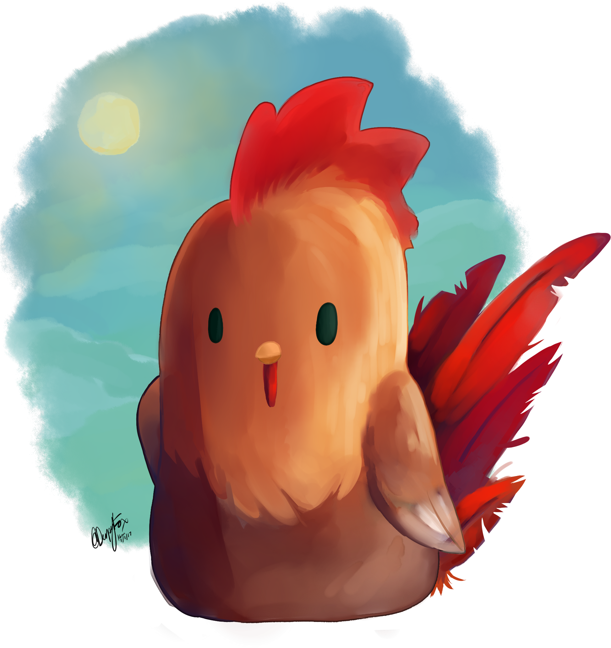 Rooster By Daderpyfox Rooster By Daderpyfox - Illustration (2100x2100)