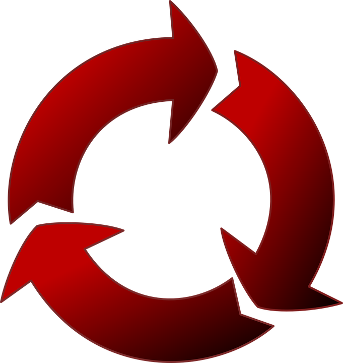 Reuse Clip Art At Clker - Recycle Red Png (1210x1280)