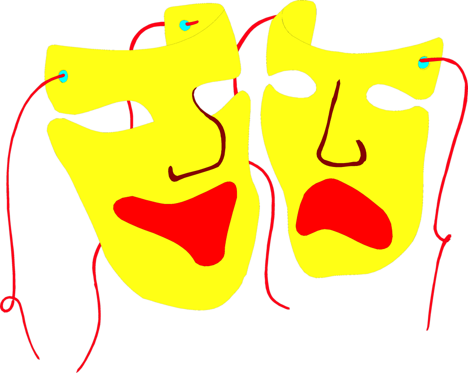 Illustration Of Drama Masks - Stock Photography (958x764)