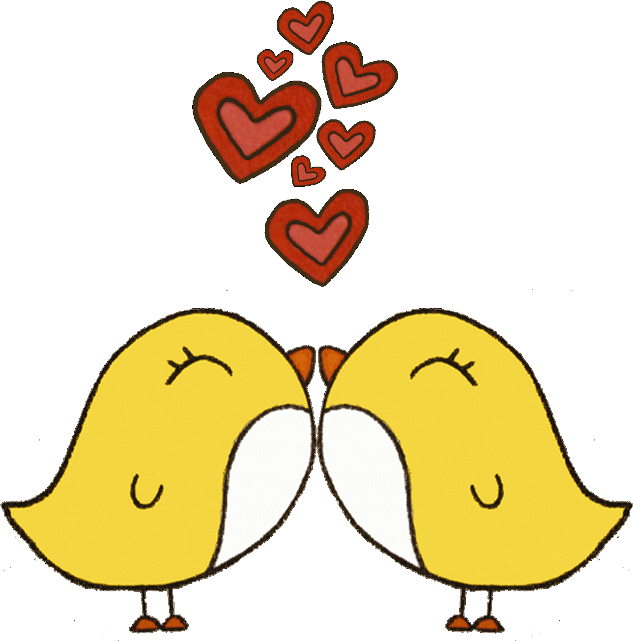 Love Bird Clip Art - Love Birds Animated Gif (1394x1600)