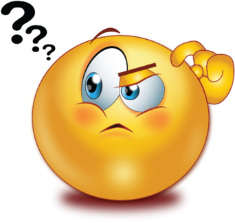 Question Mark Clipart Smiley Face - Emoji With Question Mark (384x384)
