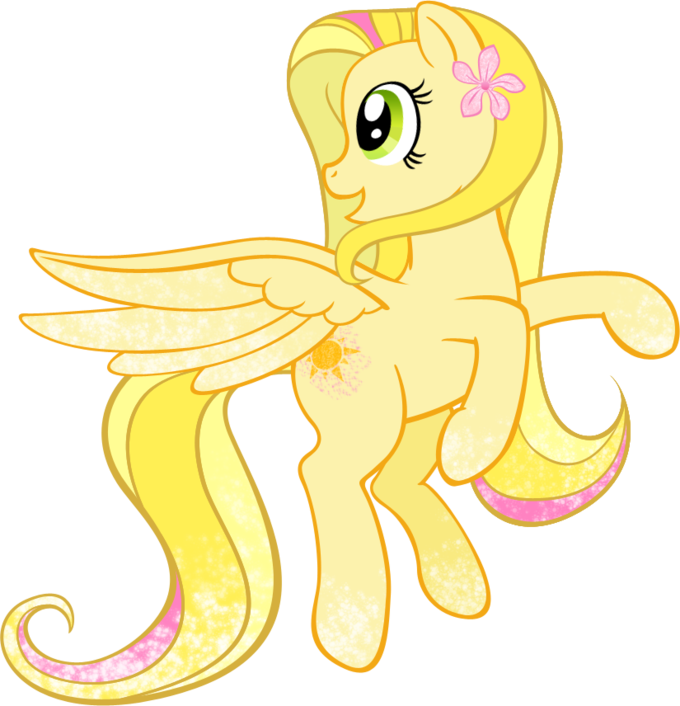 Pony Yellow Mammal Cartoon Vertebrate Fictional Character - My Little Pony Sunshine (680x706)