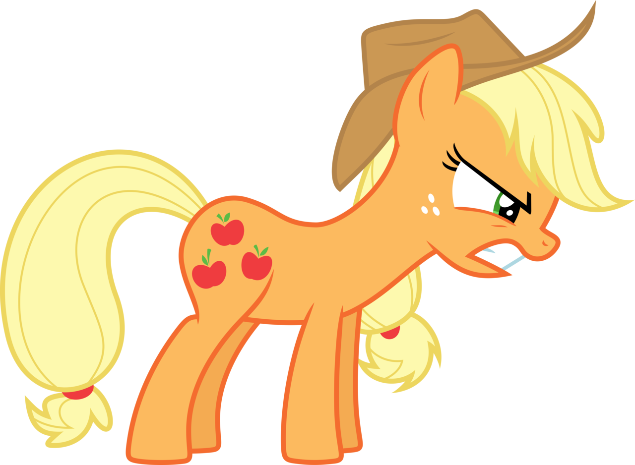 1222288 Angry Applejack Artist Trildar Bats Safe Simple - Cartoon (1280x938)