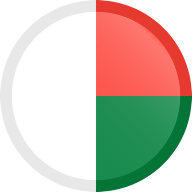 Madagascar - Madagascar Flag Button (380x380)