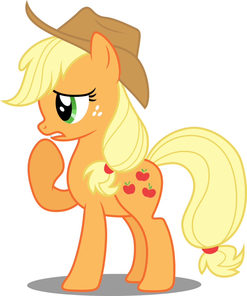 Vector - My Little Pony Applejack Sad (816x979)
