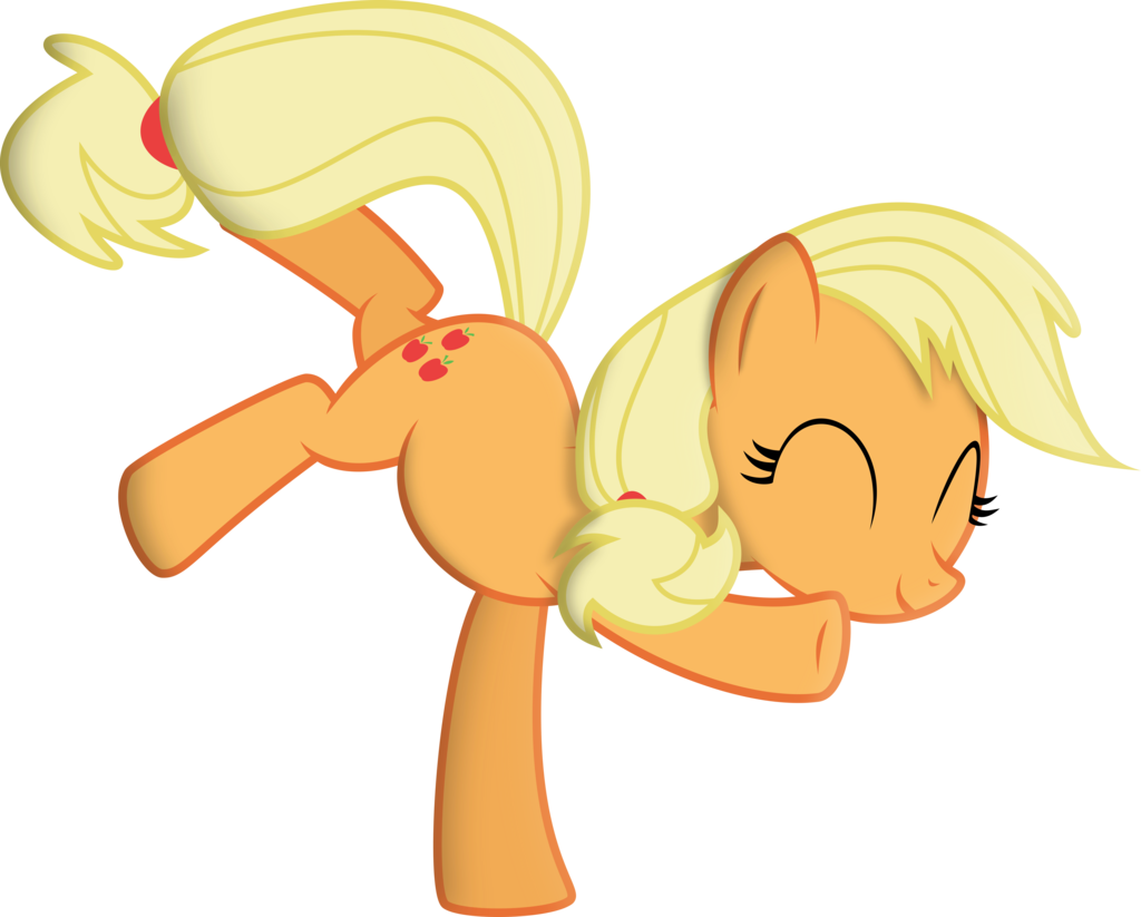 Happy Dancing Applejack By Yetioner Happy Dancing Applejack - Applejack (1024x823)