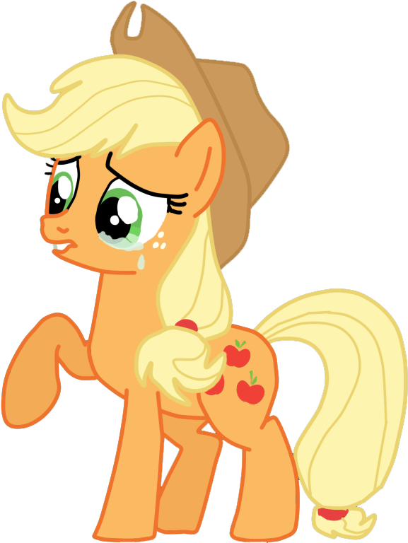 Sad Applejack Vector By Natalistudios - Sad Applejack (701x793)
