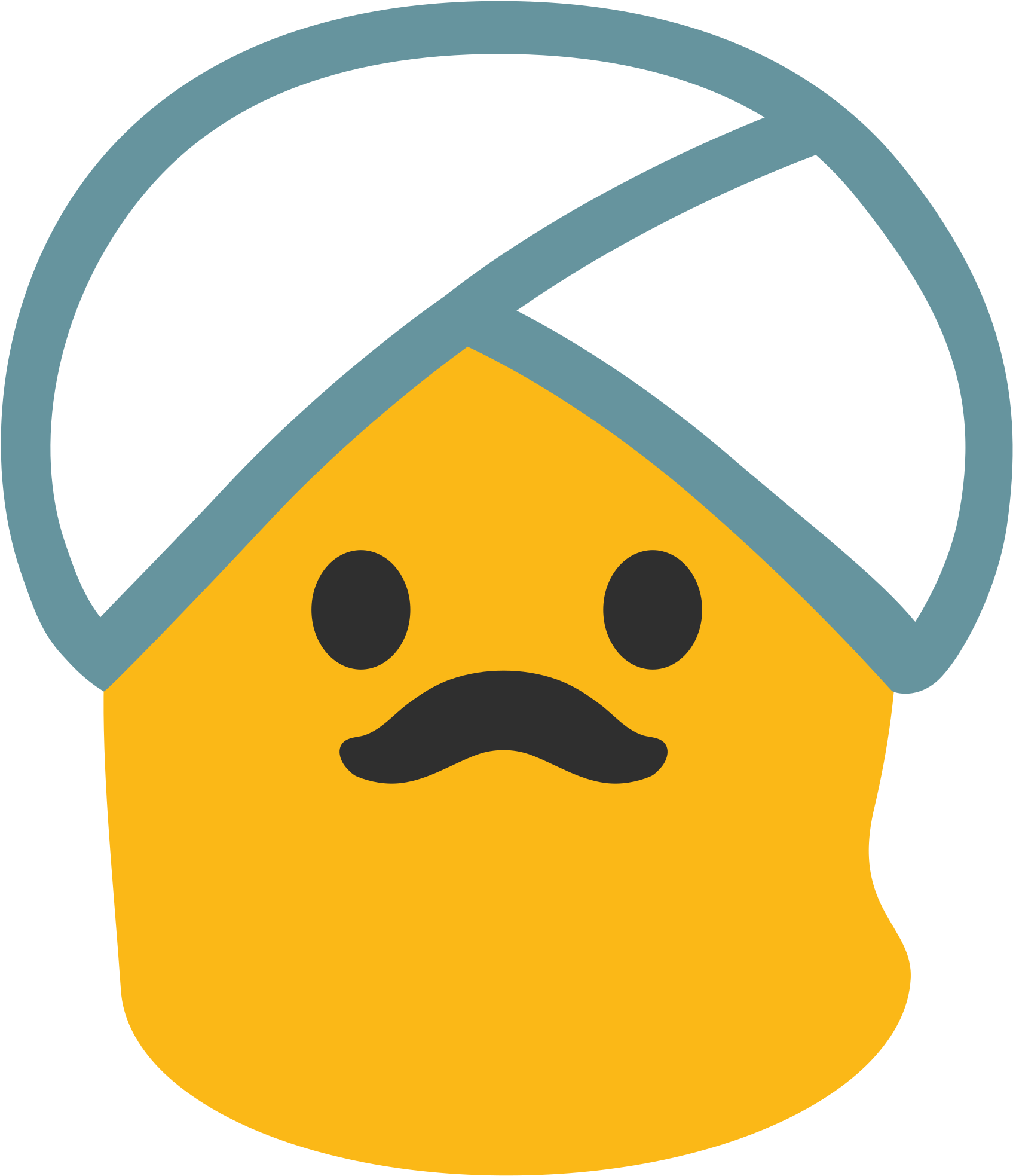 File Noto Emoji Lollipop 1f473 Svg Wikimedia Commons - Man With Turban Emoji (2000x2000)
