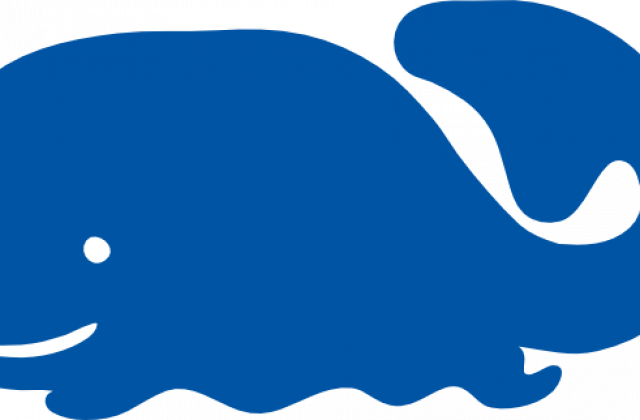 Blue Whale Cartoon Silhouette Clip Art At Clker Com - Whale Clip Art (640x420)