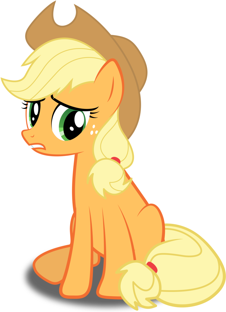 Sad Applejack By Rubez2525 Sad Applejack By Rubez2525 - My Little Pony Applejack Sad (900x1230)