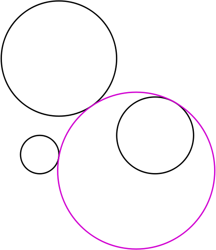 A Solution To Apollonius' Problem - Apollonius Of Perga (440x510)