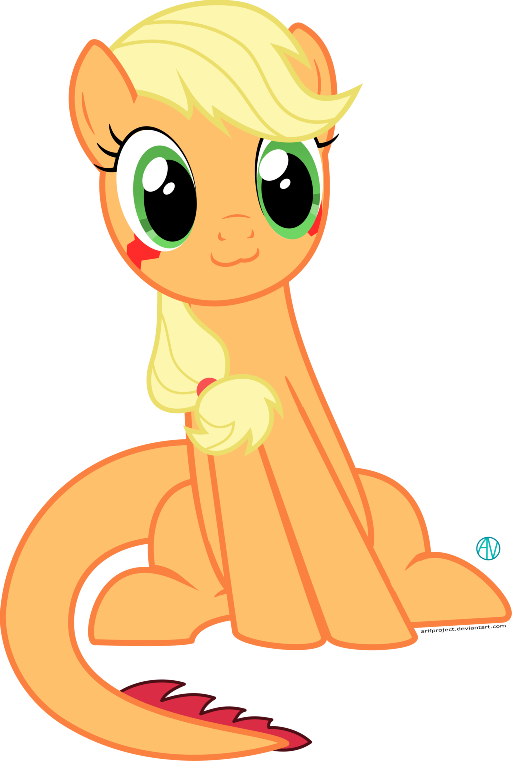 Tatzljack Cat Face Vector By Arifproject Tatzljack - Mlp Applejack Sad Vector (1024x1522)