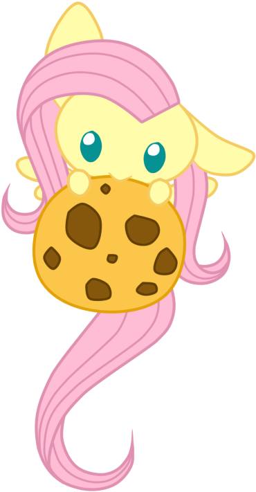 Fluttershy Twilight Sparkle Derpy Hooves Applejack - Fluttershy Eating A Cookie (550x800)