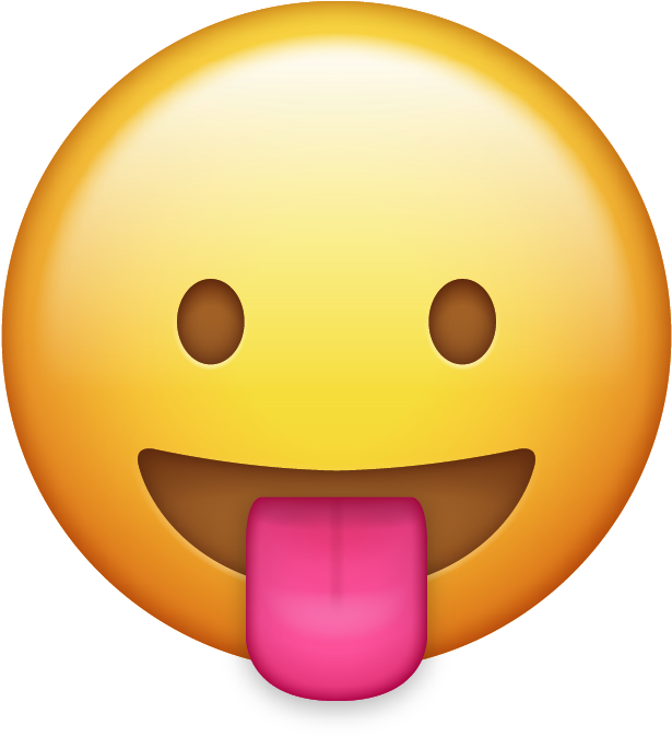 Emoji Icon Tongue - Iphone Emoji Tongue Out (614x681)