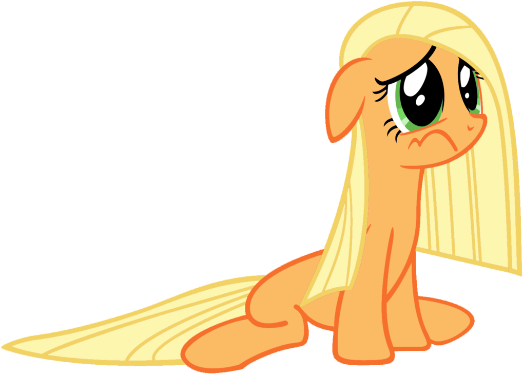 Sad Applejack By Blah23z - Pinkie Pie Bipolar (1024x741)