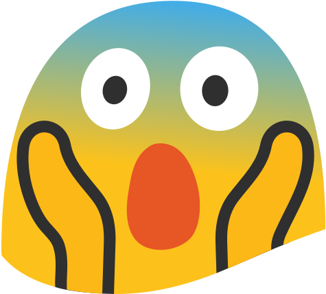 File Noto Emoji Lollipop 1f631 Svg Wikimedia Commons - El Austado Emoji Png (950x950)