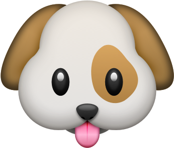 B O B Emojis Download - Dog Emoji Transparent Background (360x360)