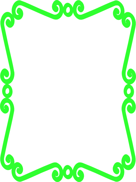 Green Border Clip Art At Clker - Clip Art (444x595)