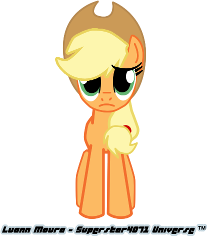 Applejack-sad Days Are Not Fun By Superstar4071 - Little Pony Friendship Is Magic (420x482)