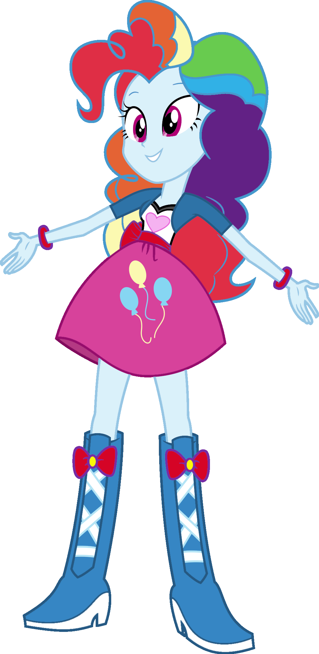 Rainbow Dash Pinkie Pie By Iamsheila Rainbow Dash Pinkie - My Little Pony Equestria Girls Color Swap (1024x2100)
