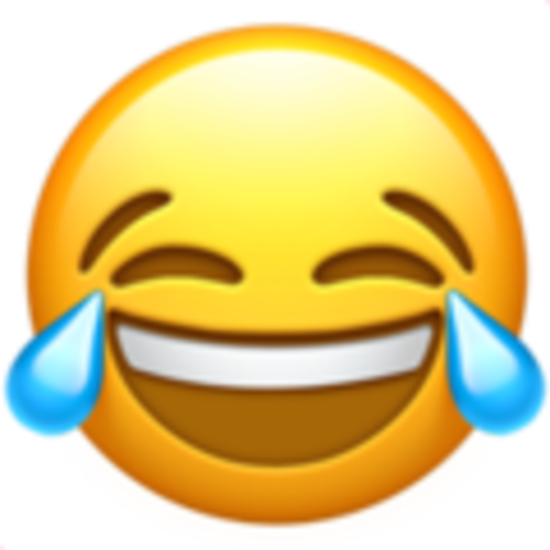 2/ L&233moji &171 Flamme - Ios 10 Laughing Emoji (500x500)