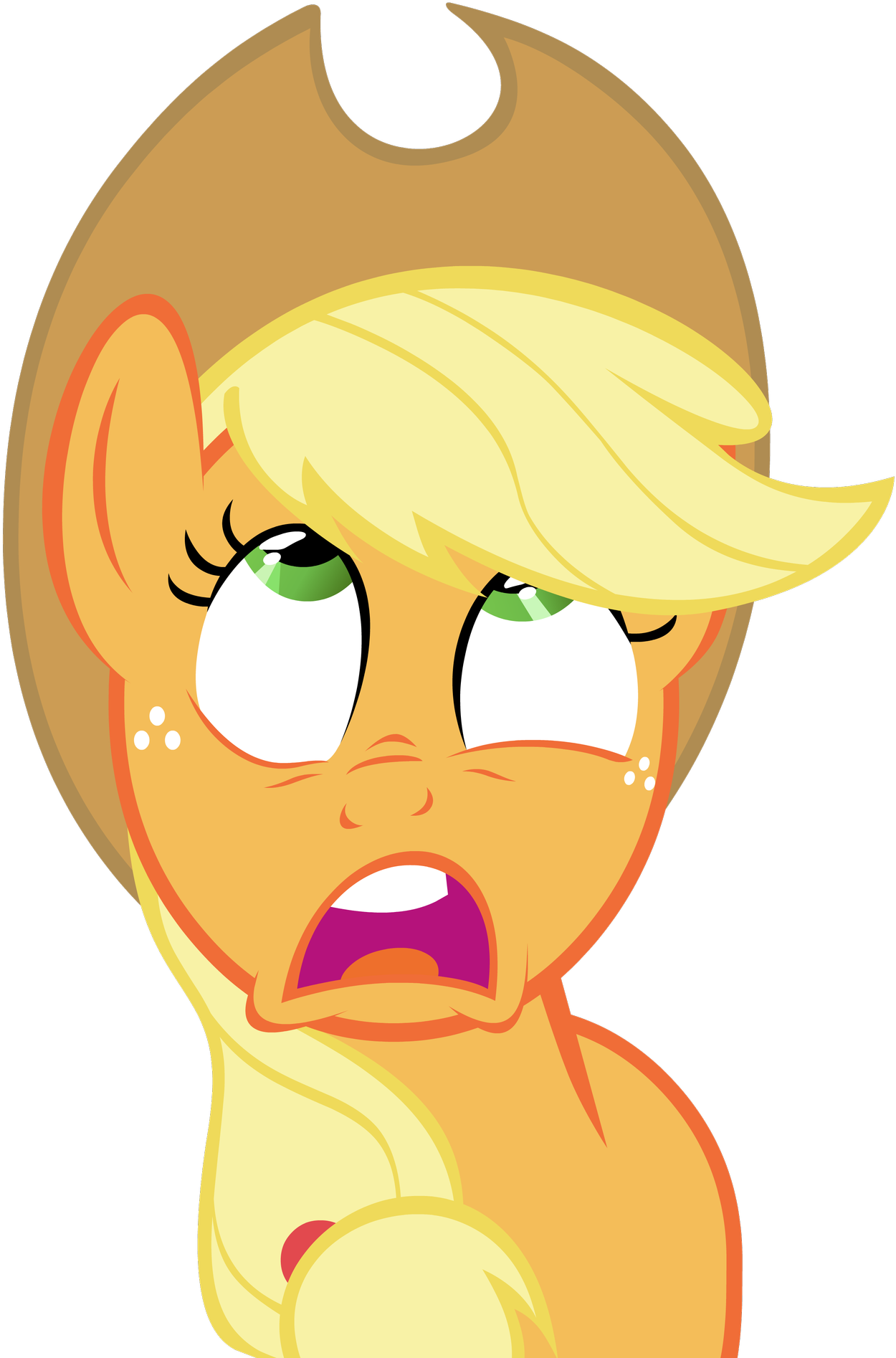 Applejack Patrick Star Fluttershy Know Your Meme - My Little Pony Applejack Face (1293x1920)