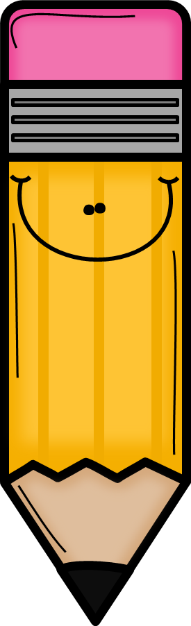 Orange Pencil Clip Art - Cute Pencil Clip Art (275x902)