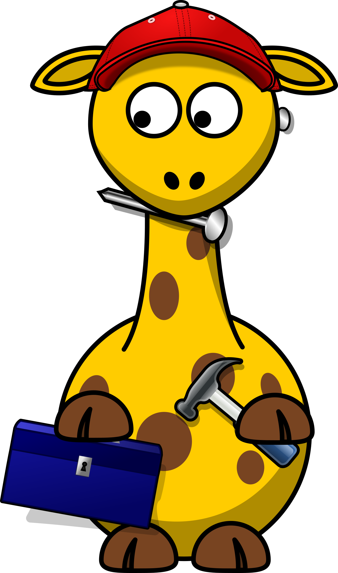 Free - Cartoon Giraffe (1415x2400)