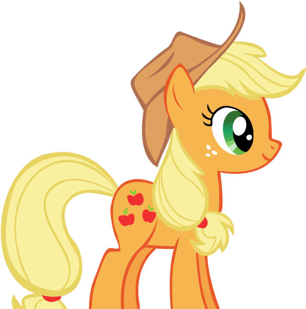 Vector Png Without Background By Ctucks - Pony Friendship Is Magic Applejack (691x619)