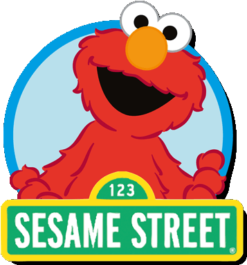 Sesame Street Clipart Logo - Read, Giggle & Share: All Year Round! (sesame Street) (368x400)