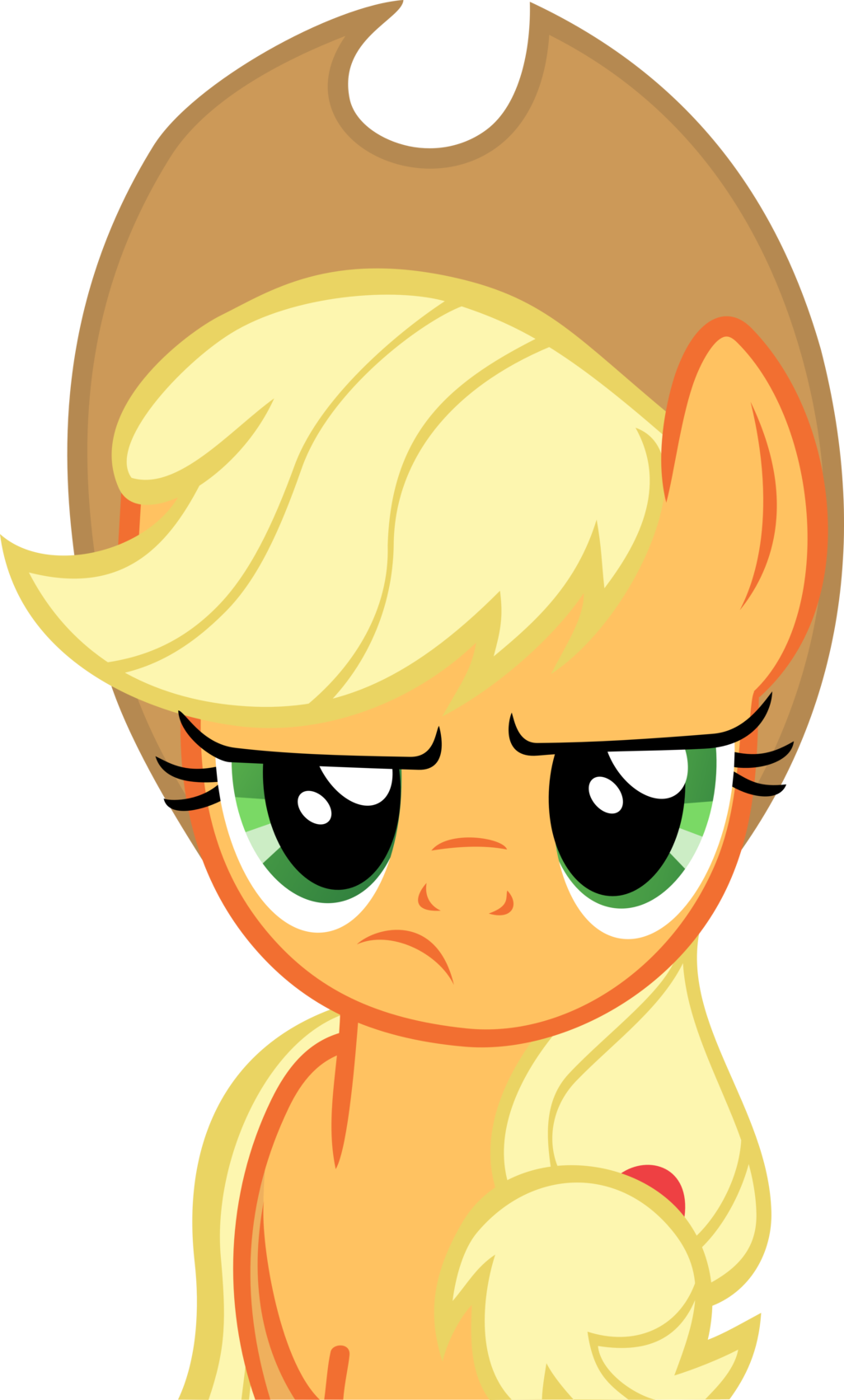 Applejack Is Not Amused By Gamemasterluna Applejack - Little Pony Friendship Is Magic (1024x1699)