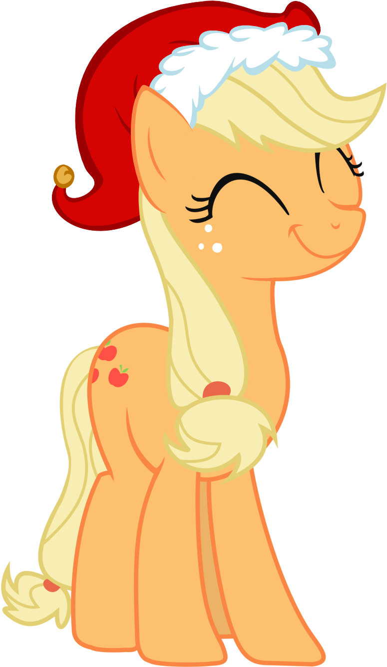 Applejack Santa By Up1ter Applejack Santa By Up1ter - Illustration (900x1692)