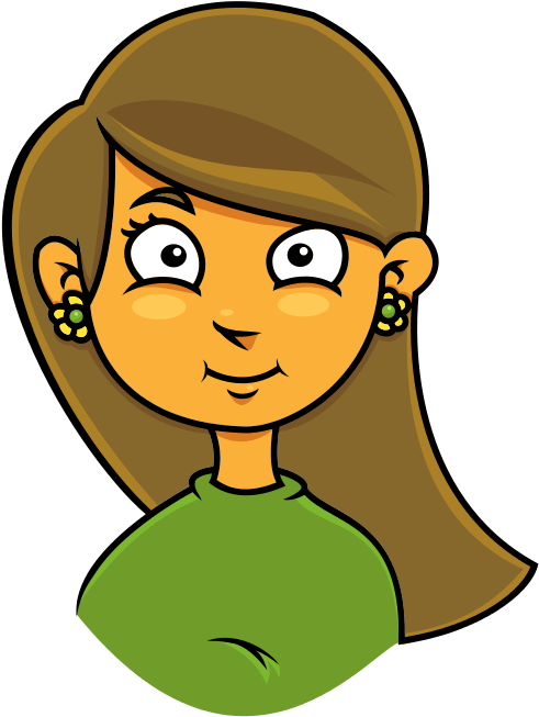 Girl Profile Clipart - Girl Clipart (584x715)