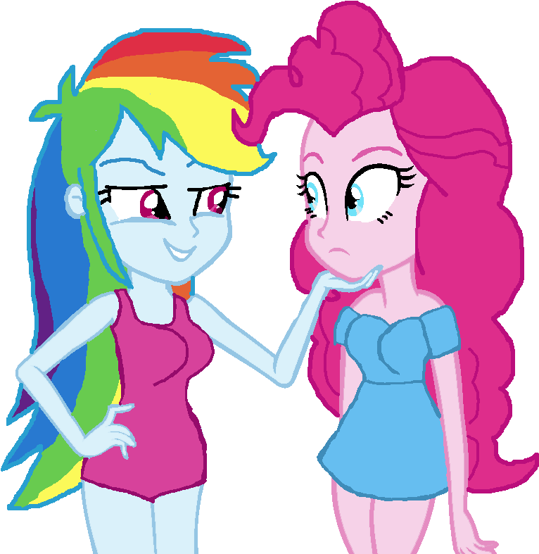 Rainbow Dash Flirting With Pinkie Pie By Ktd1993 - Pinkie Pie Flirting With Rainbow Dash (782x786)