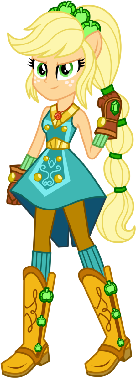 [legend Of Everfree] Applejack By Mixiepie On Deviantart - Equestria Girls Everfree Applejack (641x1246)
