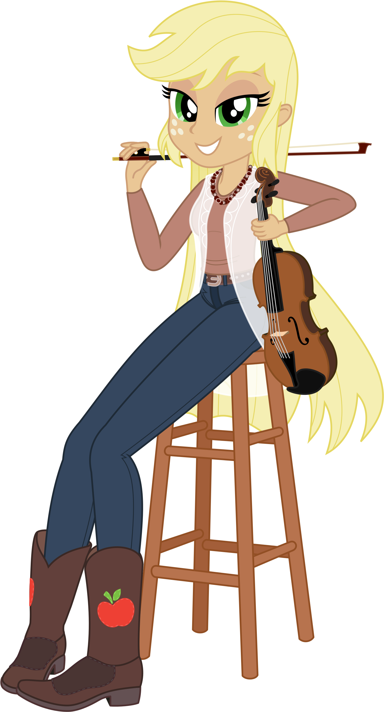 Skycatcherequestria Shimmering Strings Pt - Applejack (2132x3332)
