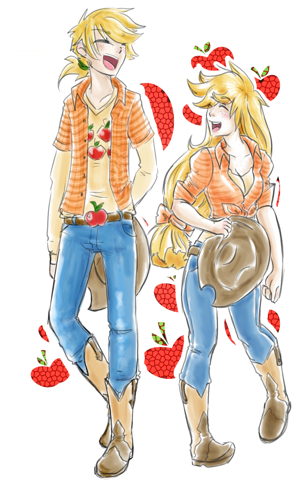 Mlp Human Genderbender Applejack By Himram On Deviantart - My Little Pony Applejack Boy (1024x1608)
