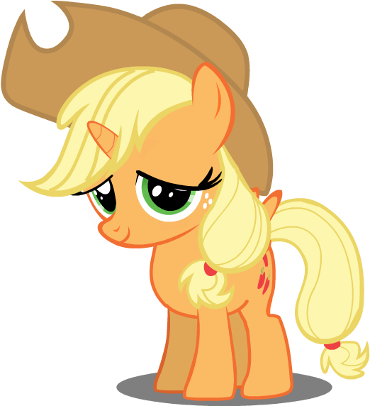 Filly Alicorn Applejack - My Little Pony Png (542x571)