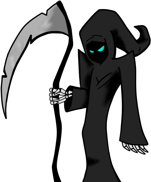 Reaper Clipart Fear Death - Cartoon (900x671)