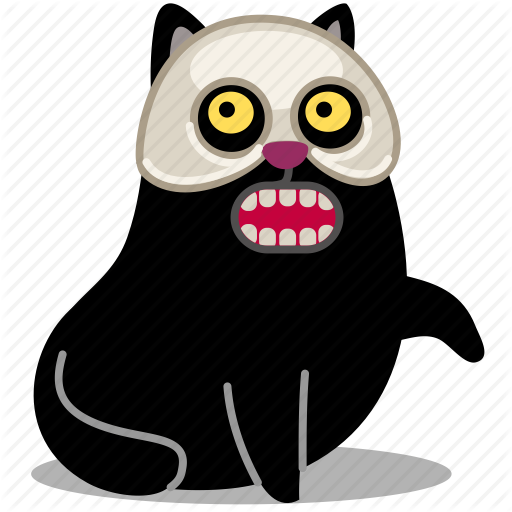 Dead Clipart Fear Death - Calavera Gato Png (512x512)