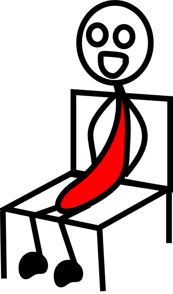 Sitting Cliparts - Sitting On My Hands (354x599)