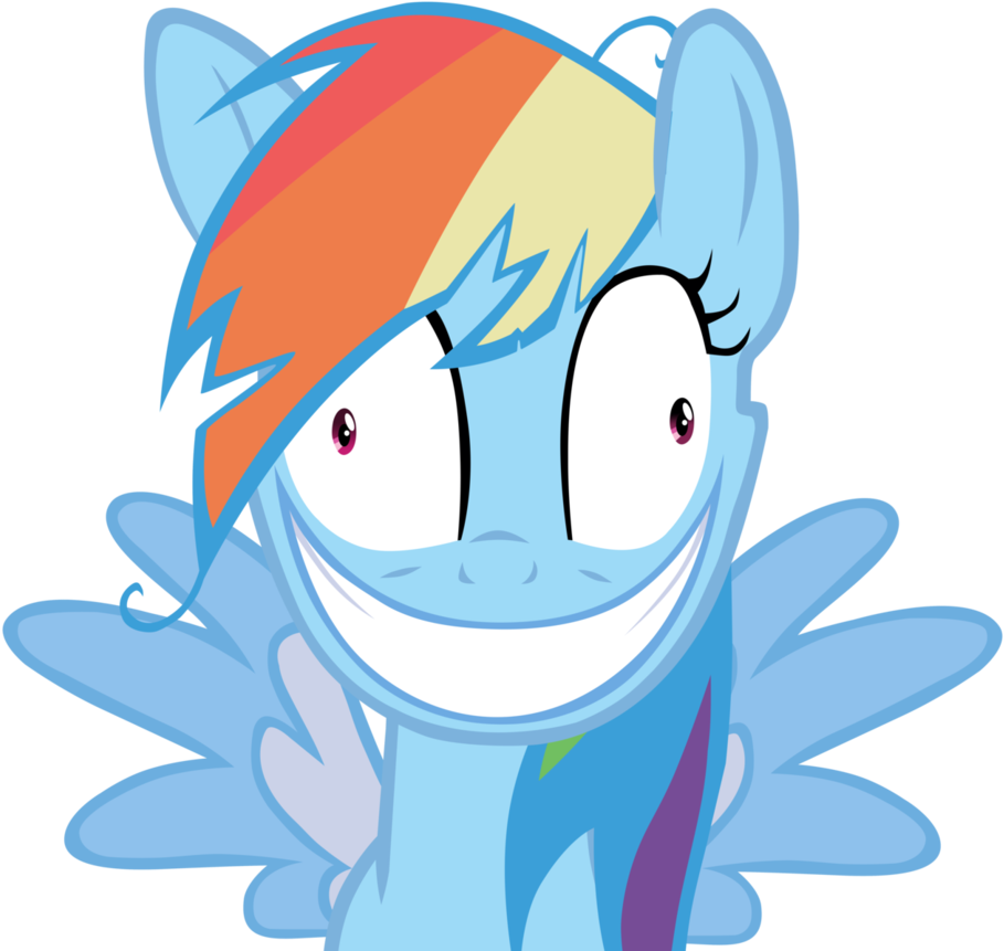 Rainbow Dash- 'that' Face Vector By Colonelbd - Mlp Rainbow Dash Creepy (921x867)