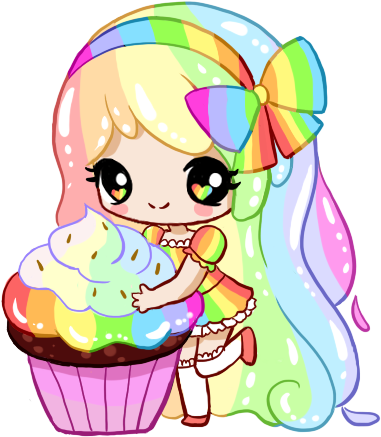 Résultat De Recherche D'images Pour "manga Cupcake" - Dibujos Kawaii Para Pintar (397x460)
